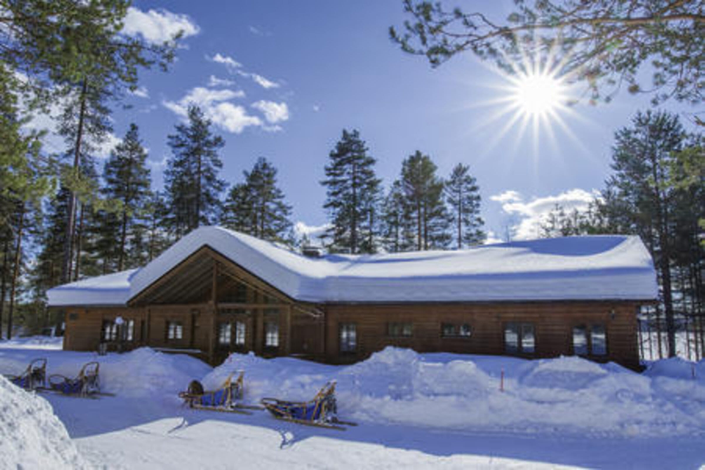 Wildnishütte als Unterkunft Coachingurlaub, Glückslager Finnland